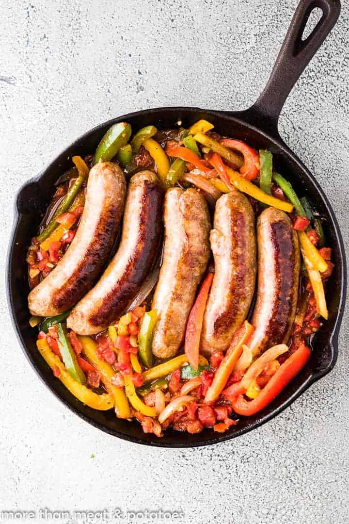 Italian Sausage and Peppers Skillet Recipe