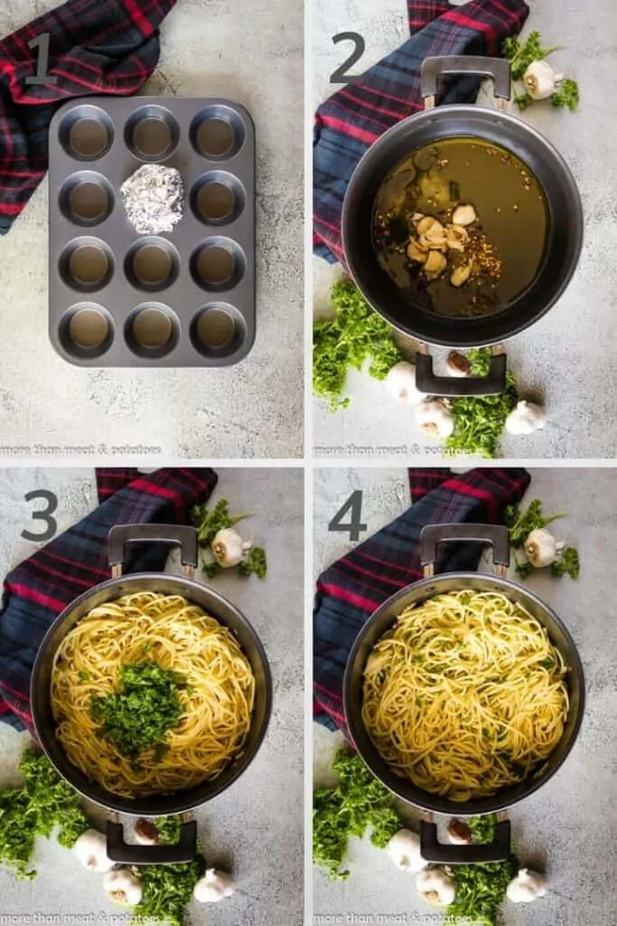 Roasted Garlic and Olive Oil Spaghetti Recipe