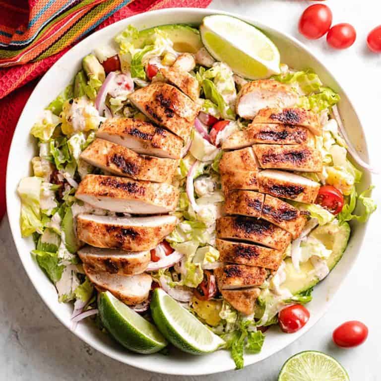 Mexican grilled chicken salad