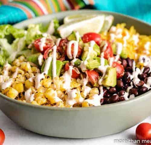 Mexican Vegan Burrito Bowl Mason Jar Salad (Chipotle-Style)! – Melanie Cooks