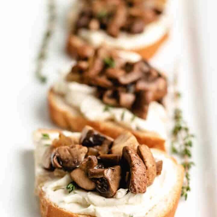 Fresh Herb Mushroom Toast