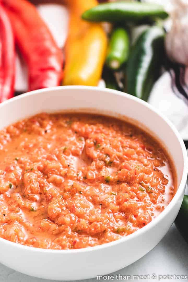 Charred Pepper Salsa - The Original Dish