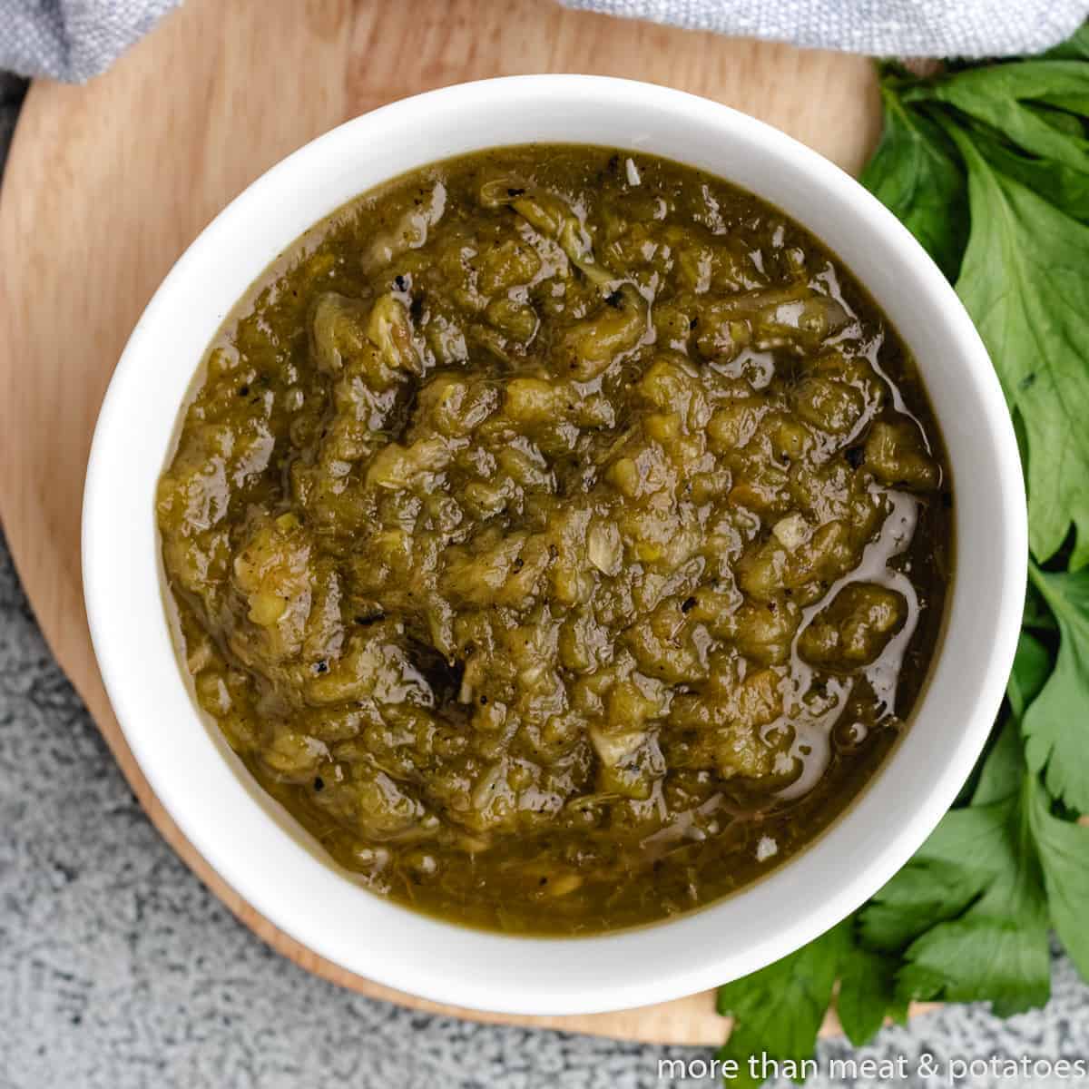 Hatch green chile sauce