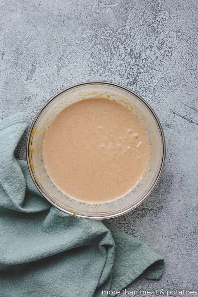 Heavy cream combined with the warm potatoes.