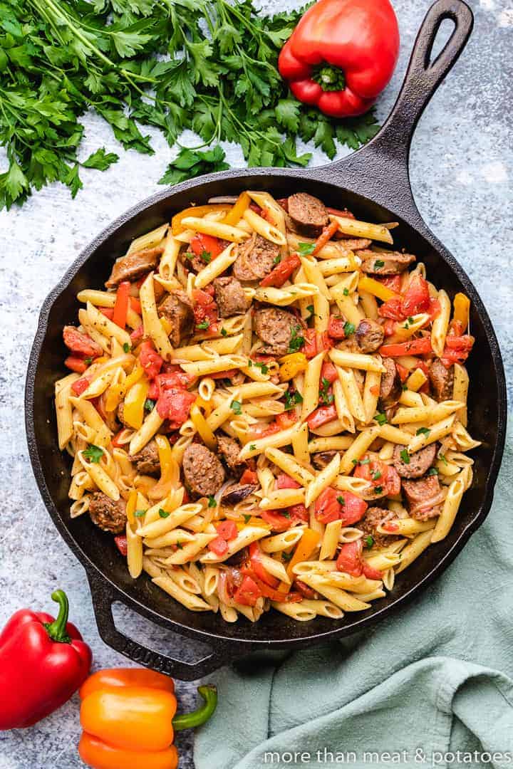 Sausage and Peppers Pasta