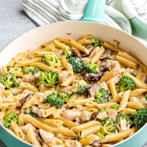 Chicken Mushroom Broccoli Pasta