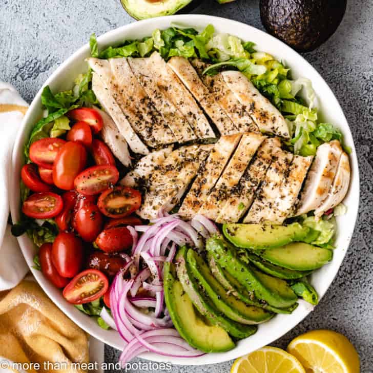 Grilled Chicken Avocado Salad