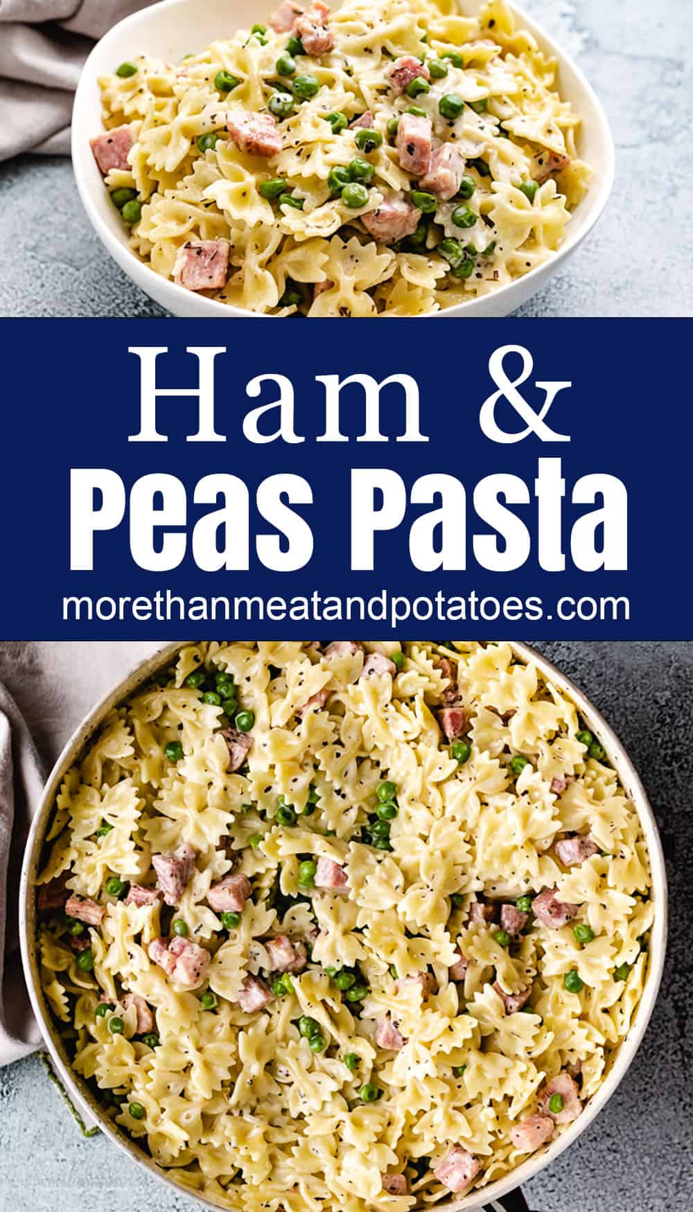 Easy Bow Tie Ham And Peas Pasta