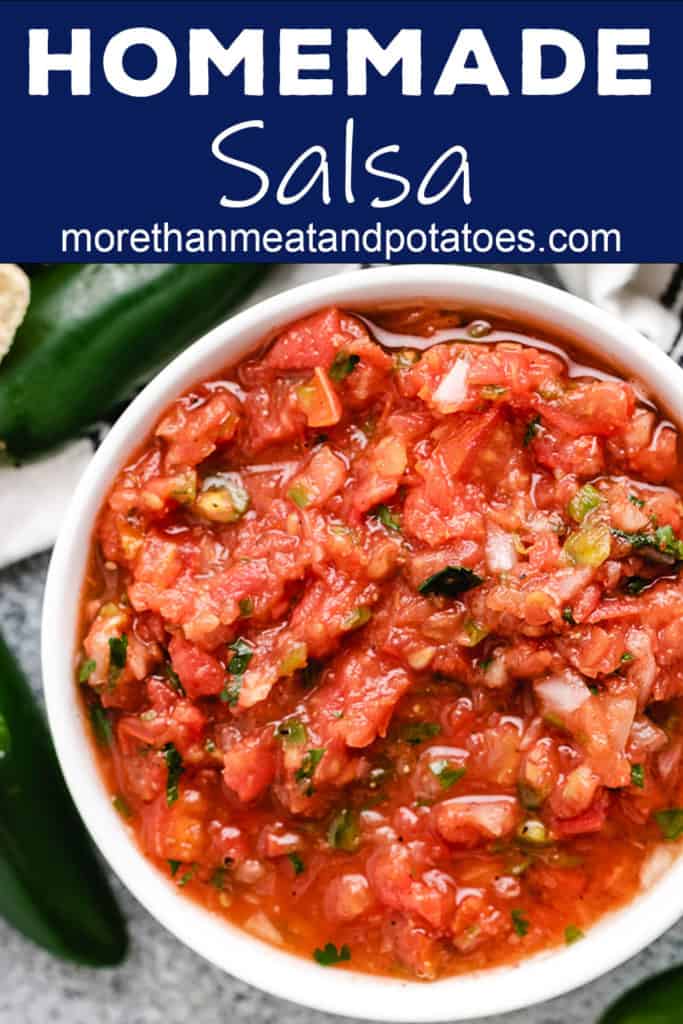 Fresh tomato salsa with herbs and spices.