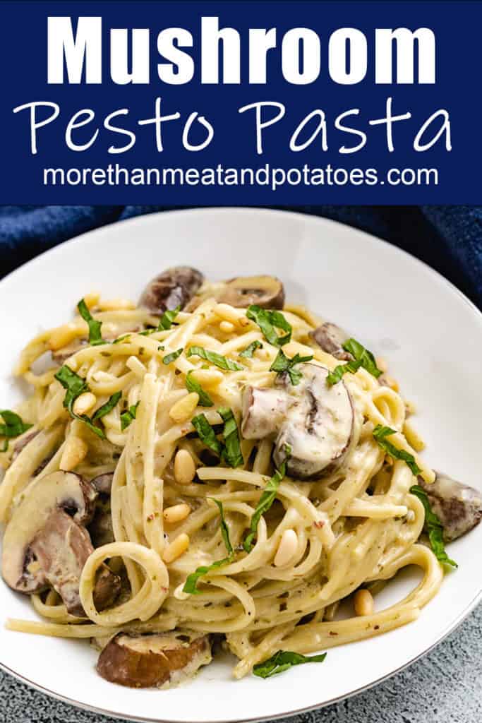 One-Pot Mushroom Pesto Pasta