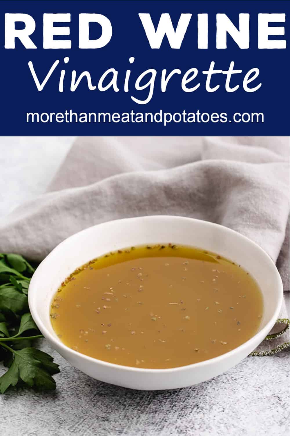 Red Wine Vinaigrette with Dijon Mustard More Than Meat And Potatoes
