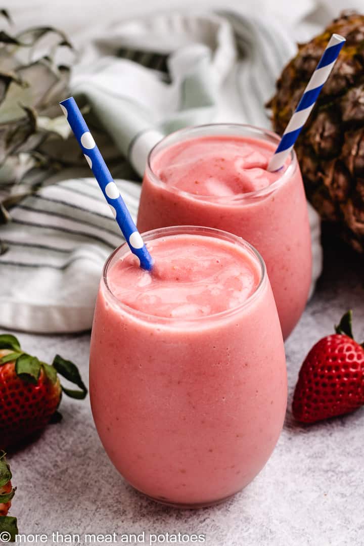 Strawberry Pineapple Smoothie Recipe - More Than Meat And Potatoes