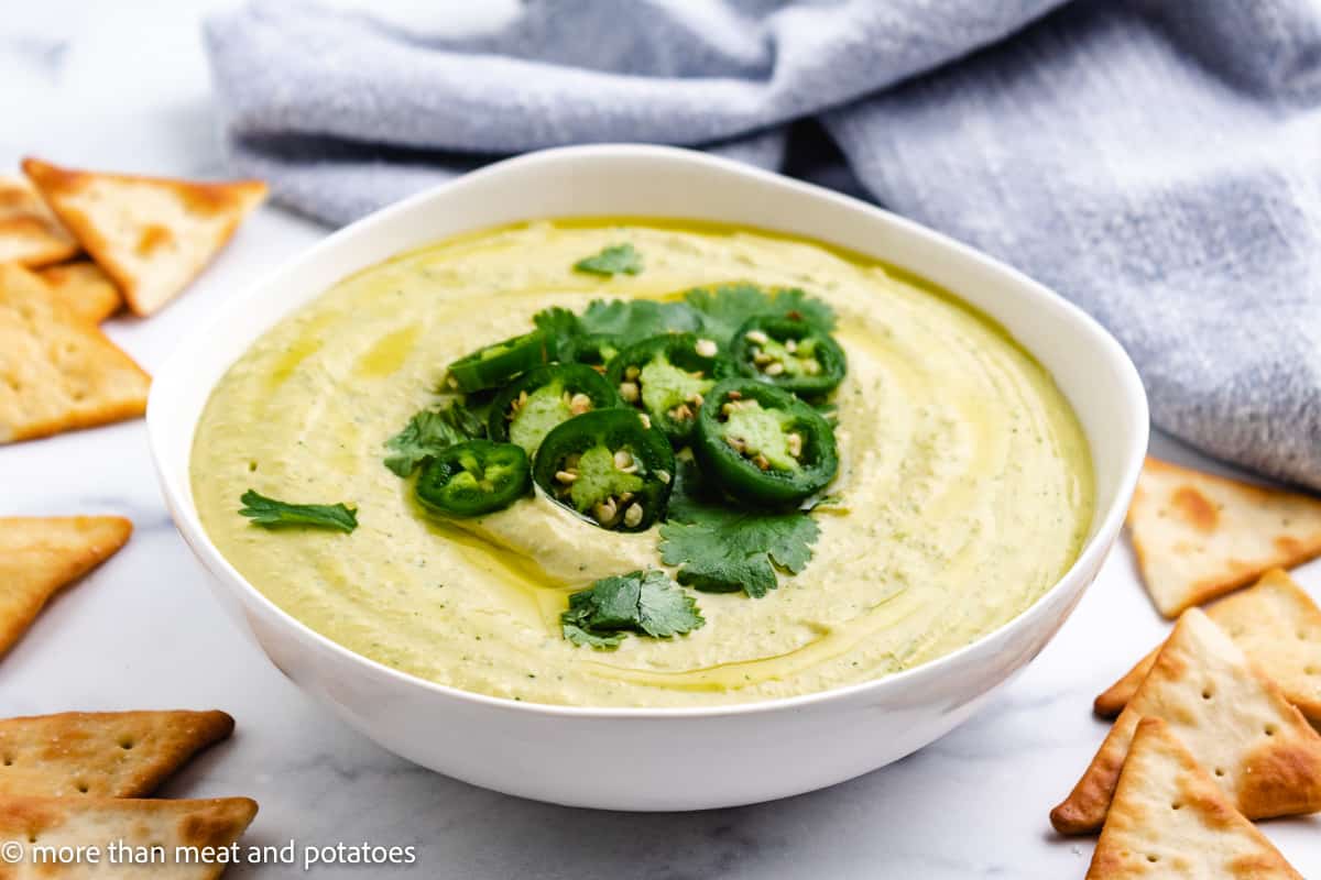 Jalapeño Cilantro Hummus