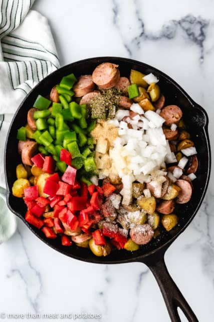 Easy Sausage and Potatoes Skillet Recipe