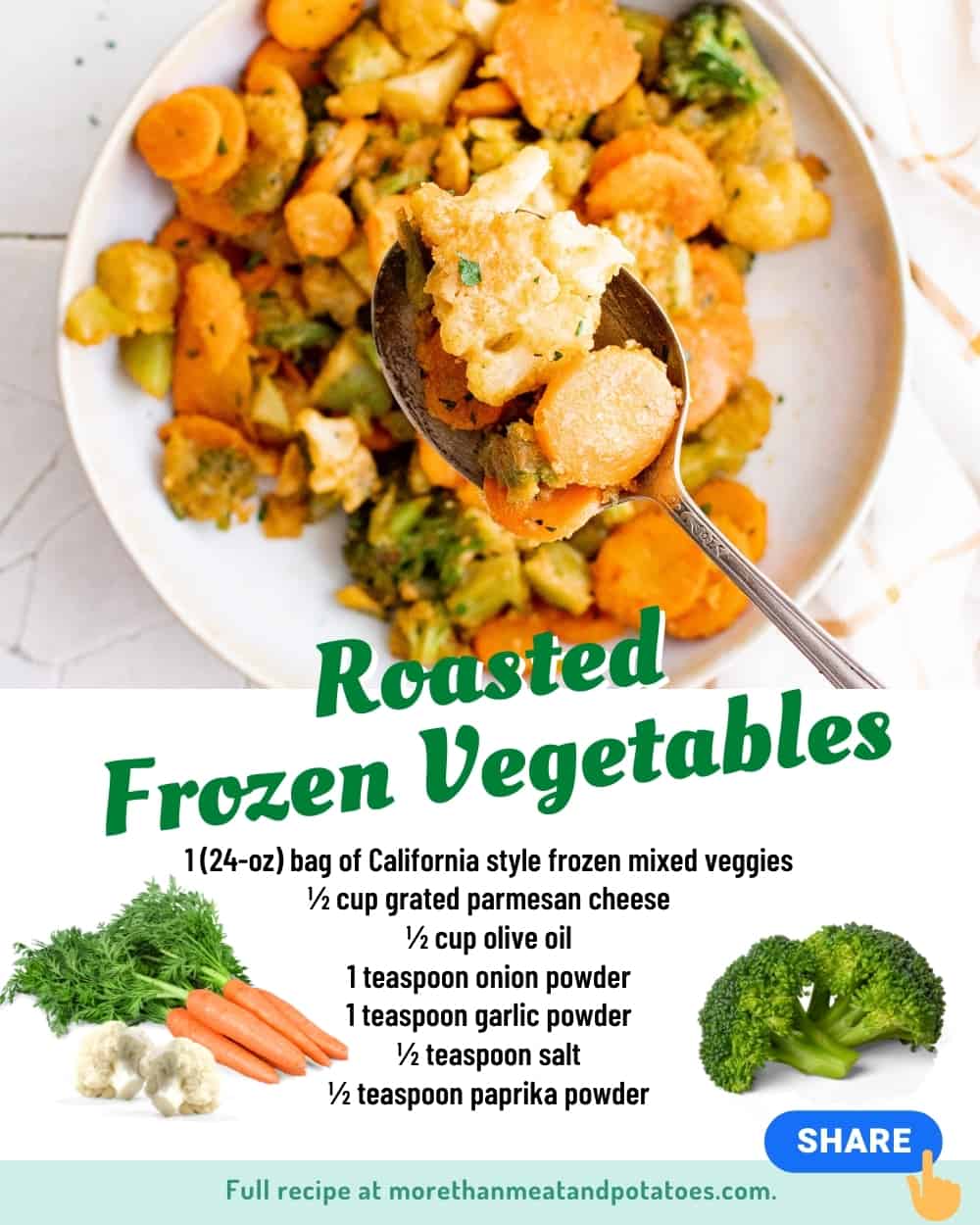 Roasted Frozen Vegetables - More Than Meat And Potatoes