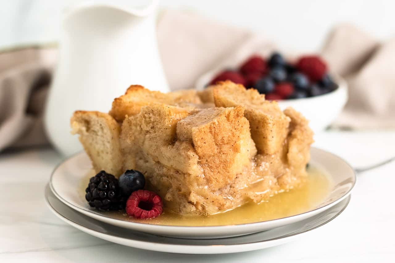 Bread Pudding with Rum Sauce - More Than Meat And Potatoes