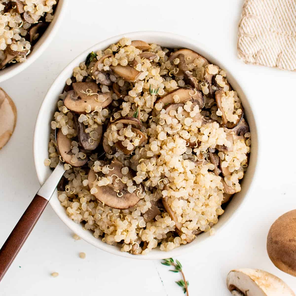 Mushroom quinoa