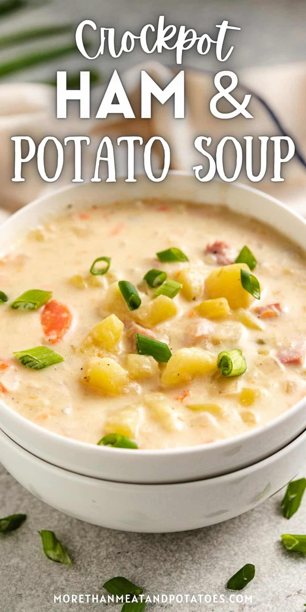 Crockpot Ham and Potato Soup - More Than Meat And Potatoes