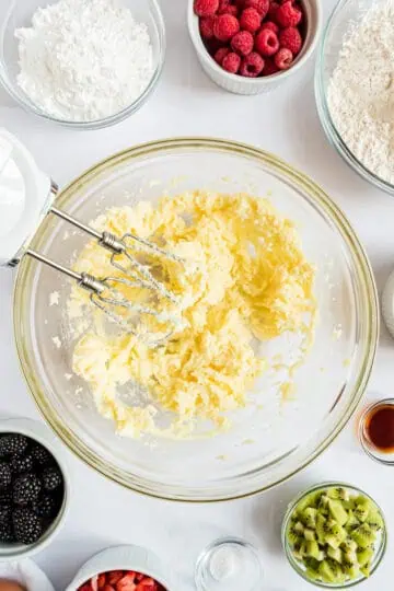 Butter mixed in a bowl