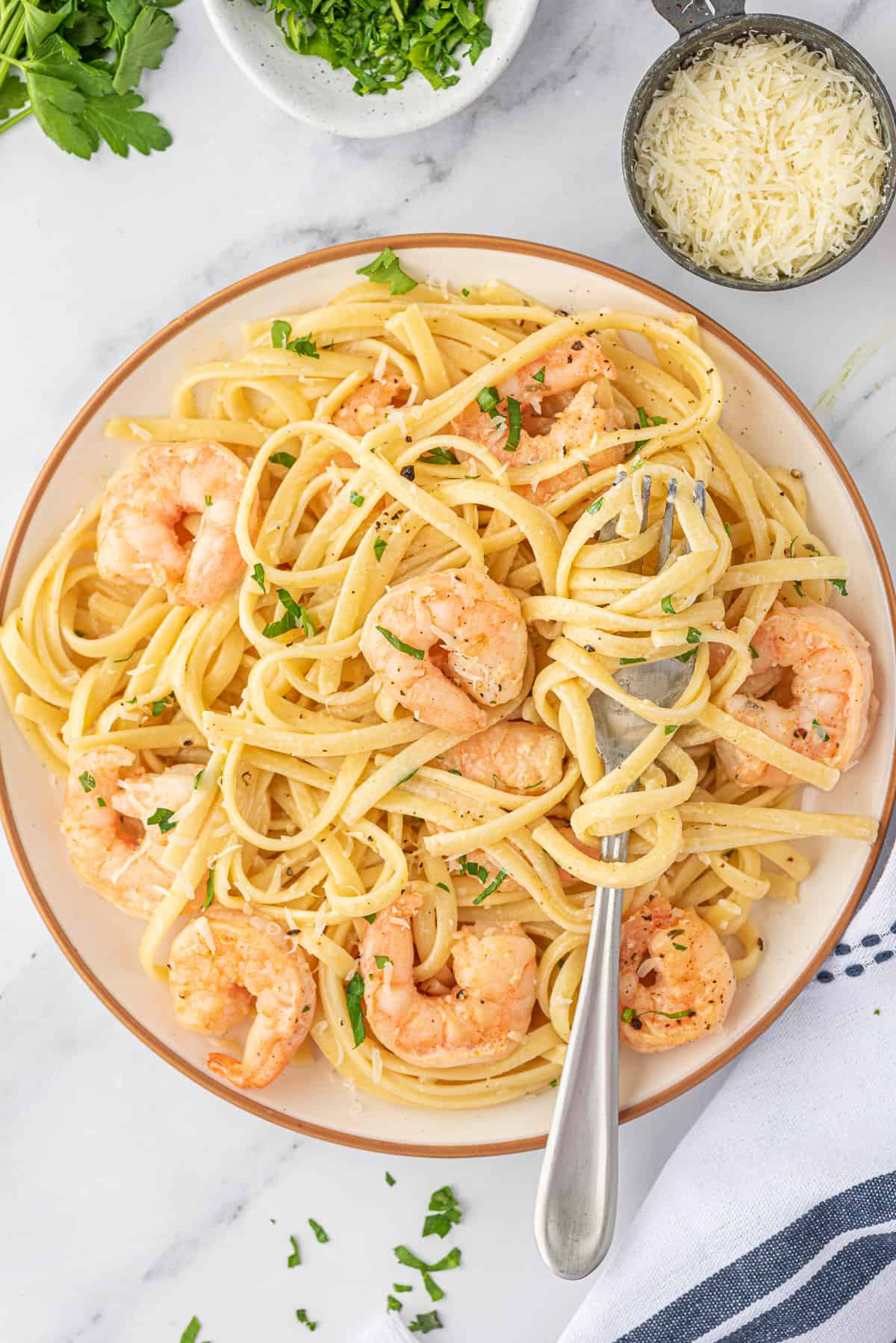 Garlic Shrimp Pasta