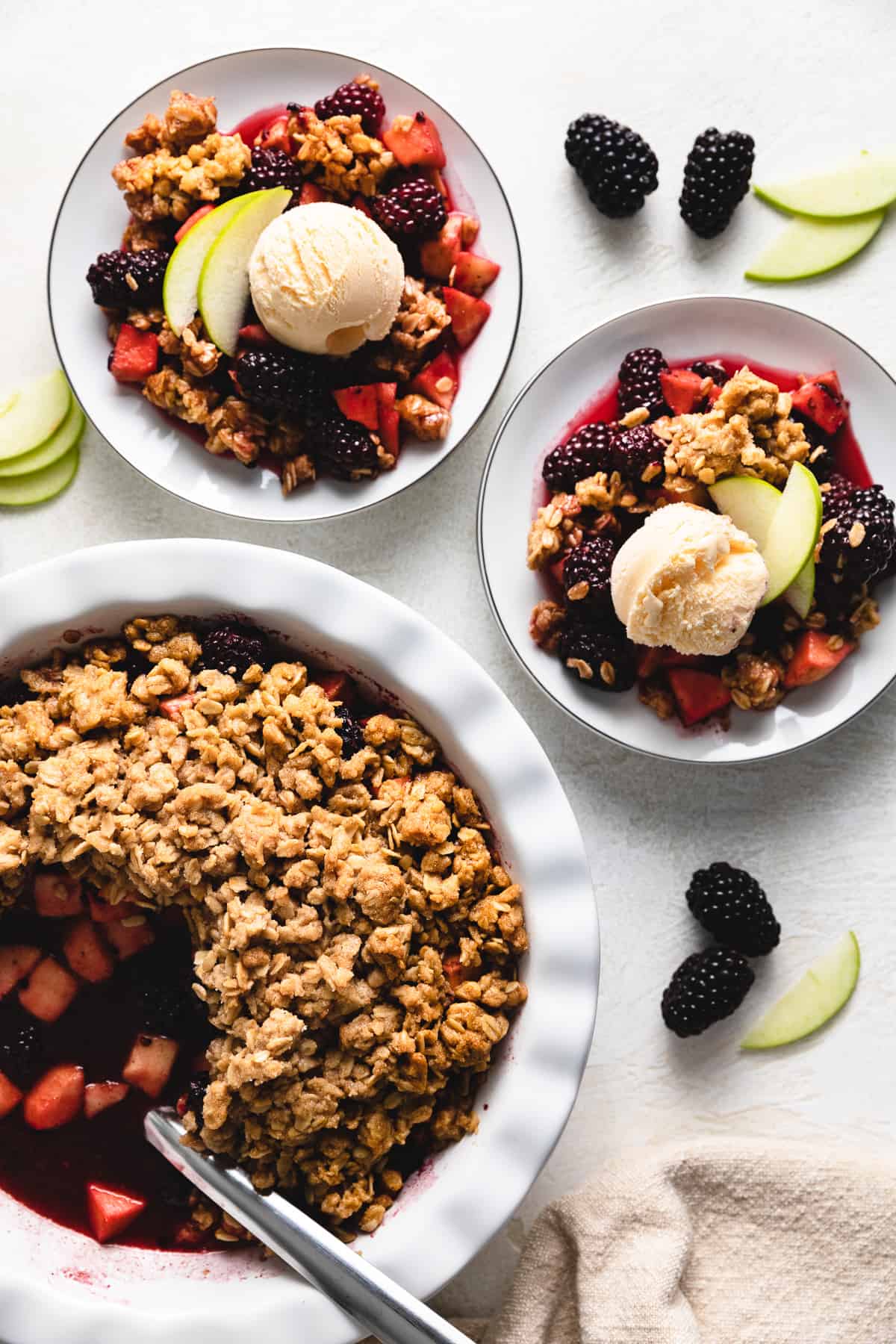 Apple Blackberry Crumble