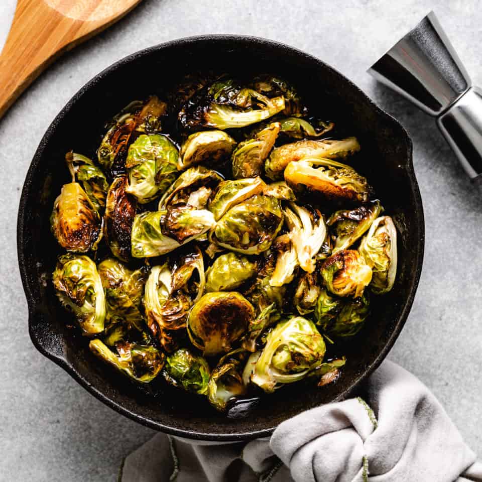 Maple Bourbon Brussels Sprouts