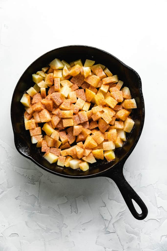 Seasoning on potatoes.