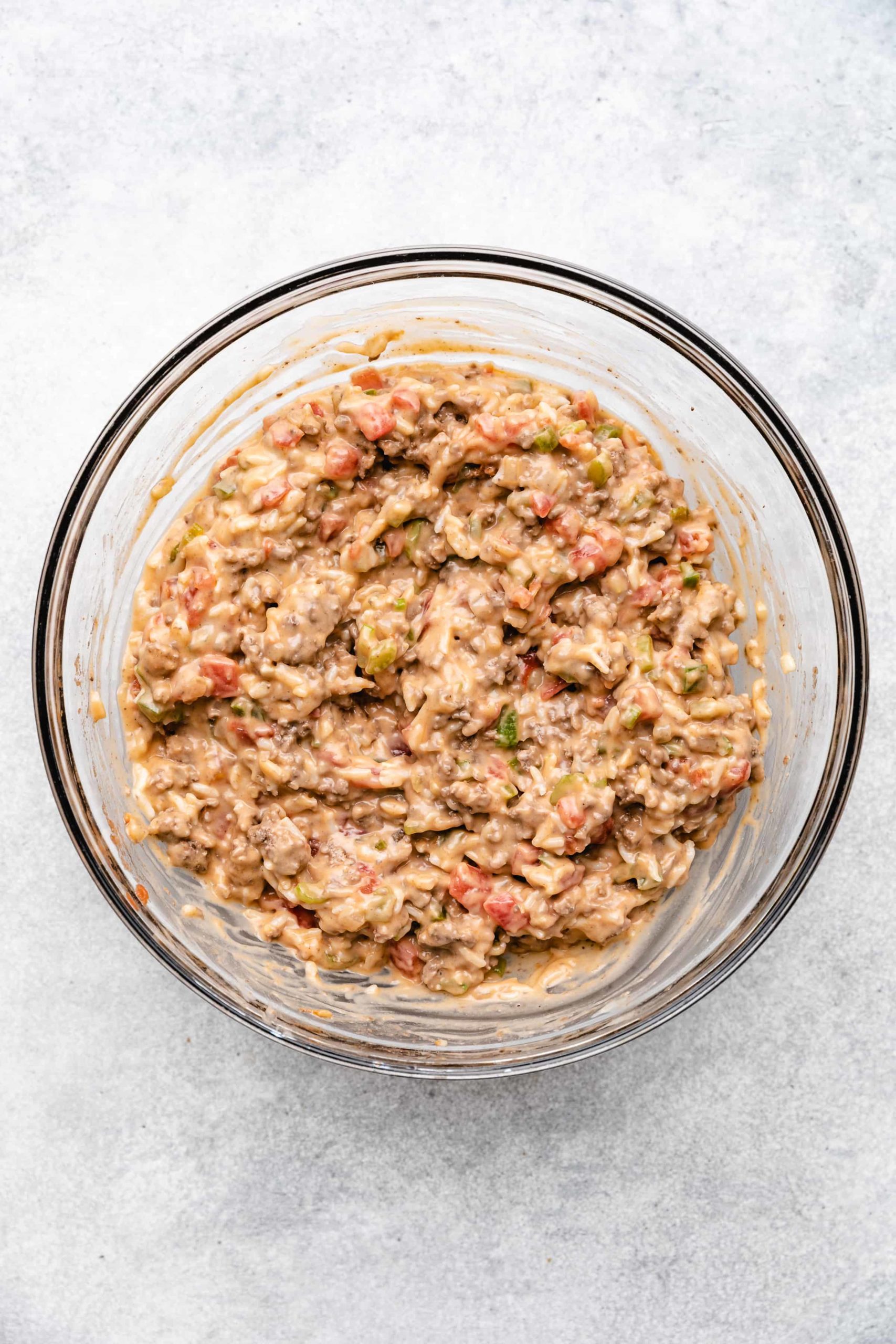 Cheesy Hamburger Rice Casserole