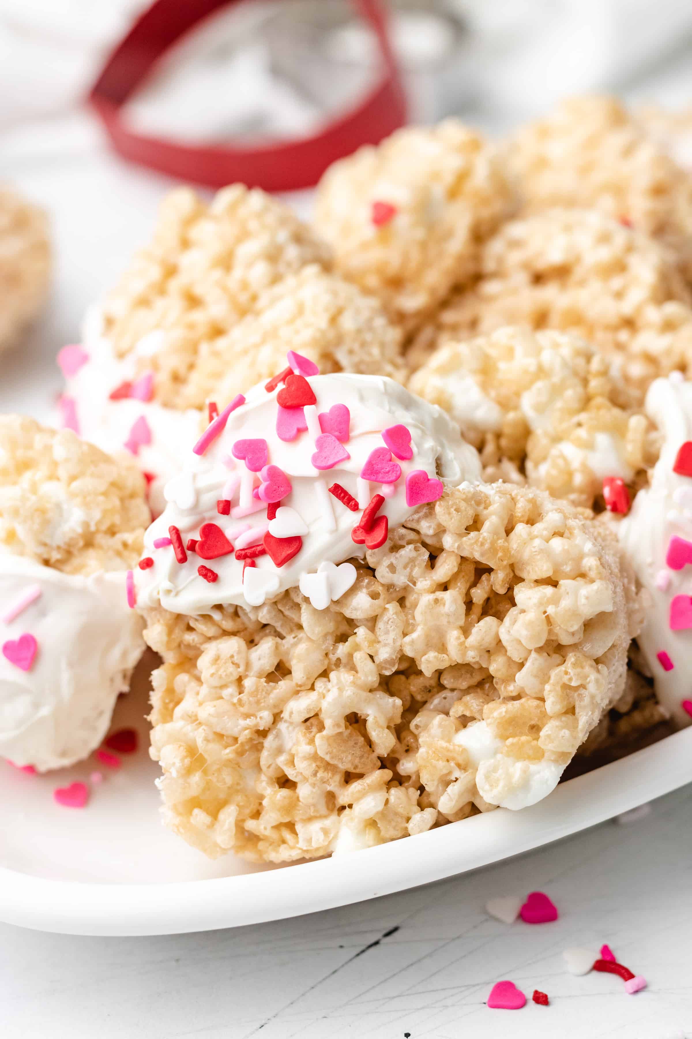 Heart Shaped Rice Krispie Treats