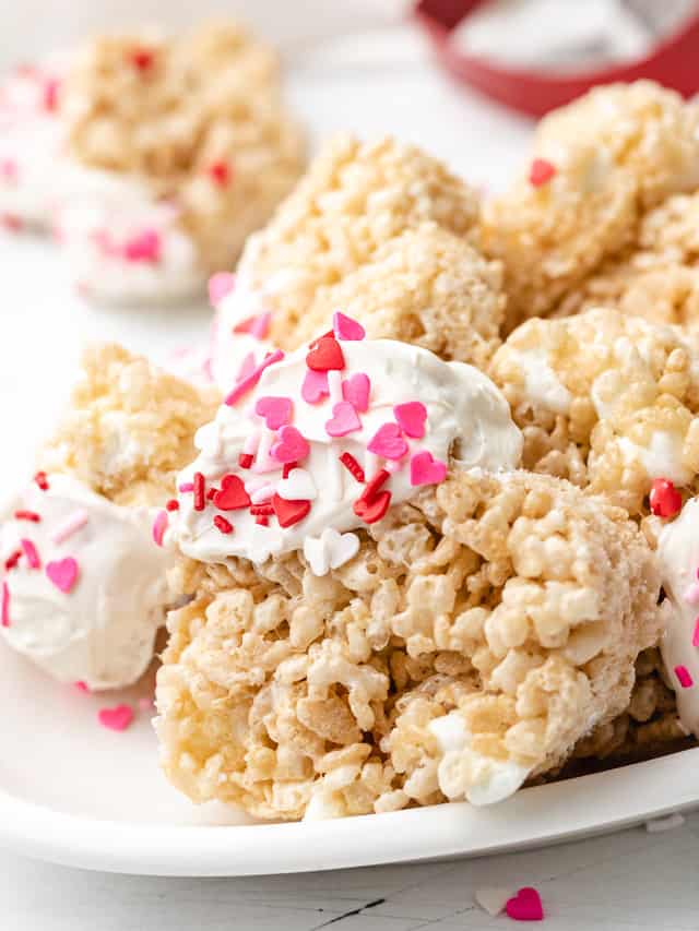 Heart Shaped Rice Krispie Treats • More Than Meat And Potatoes