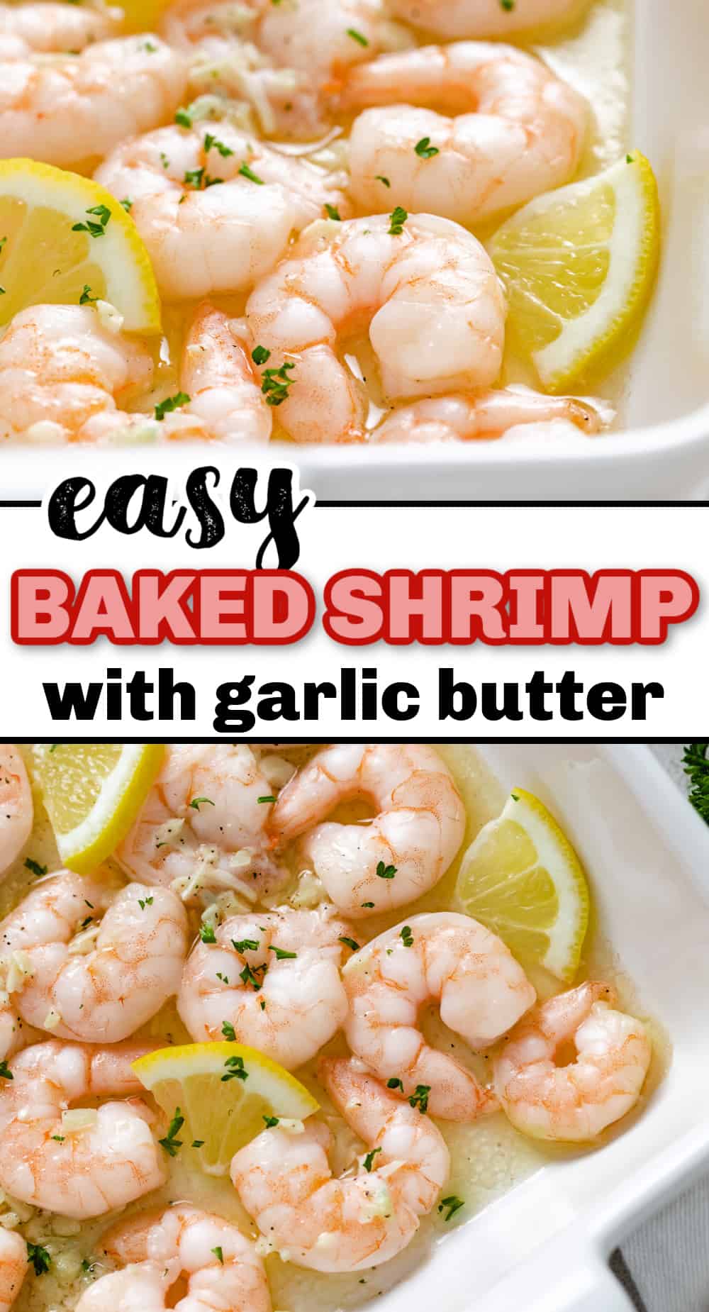 Baked Lemon Butter Shrimp Recipe