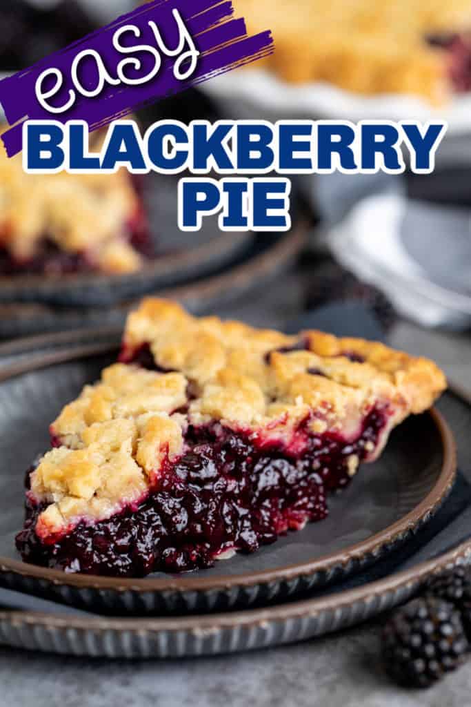 Blackberry Crumble Pie Recipe (with Frozen Blackberries)