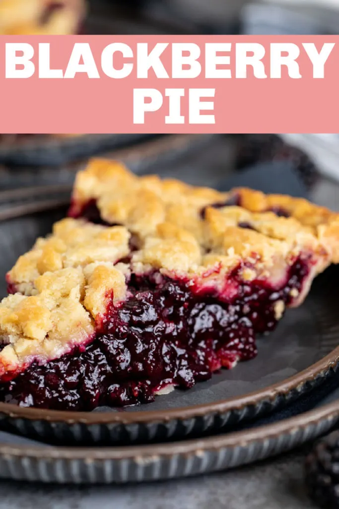 Blackberry Crumble Pie Recipe (with Frozen Blackberries)