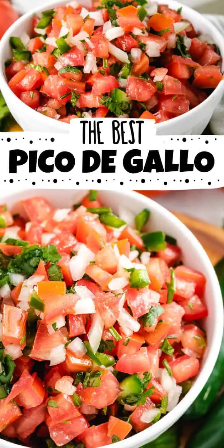 Two bowls of pico de gallo.