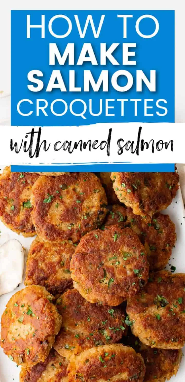 Southern salmon patties on a platter.