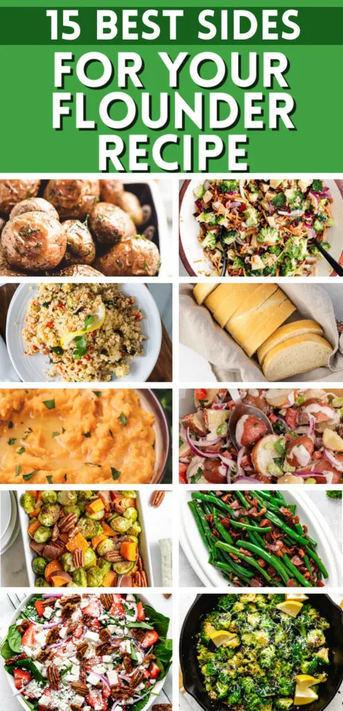 Side dish photos in a collage.