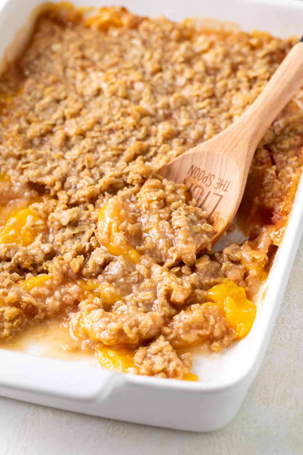 Easy Peach Crisp Recipe With Fresh Peaches