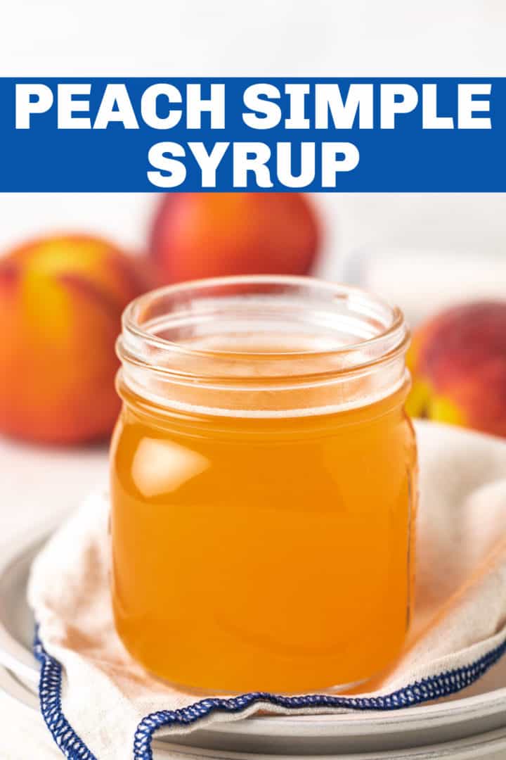 Jar of simple syrup.