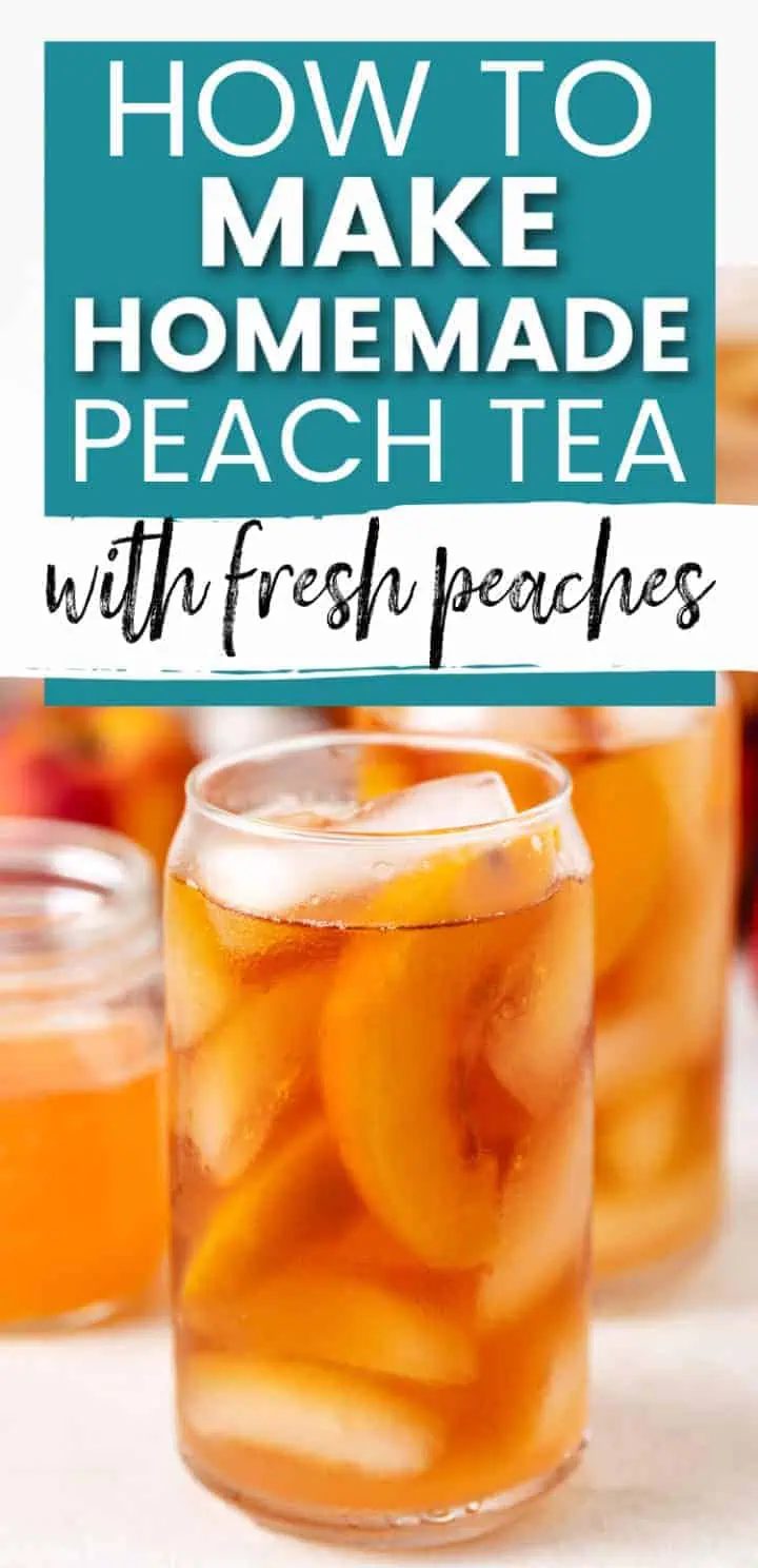 Big batch of peach tea.