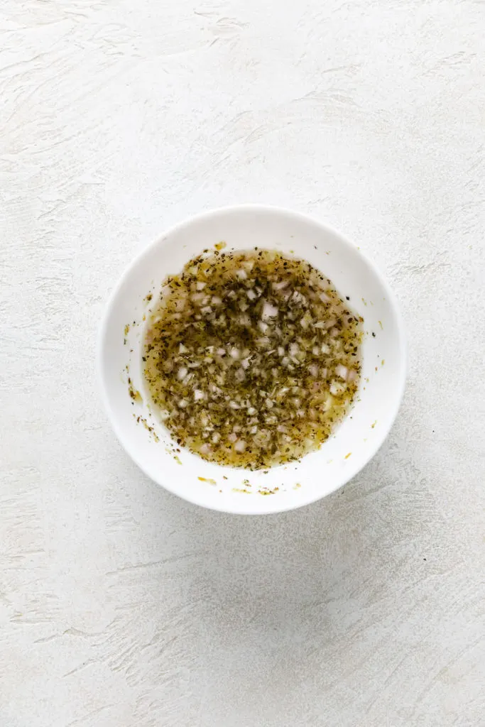 Lemon garlic fish seasoning in a bowl.