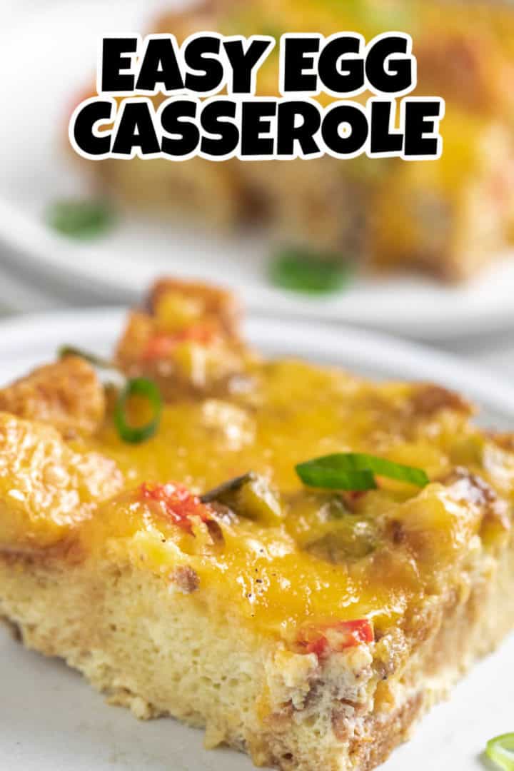 Close up view of sausage casserole with cheese.