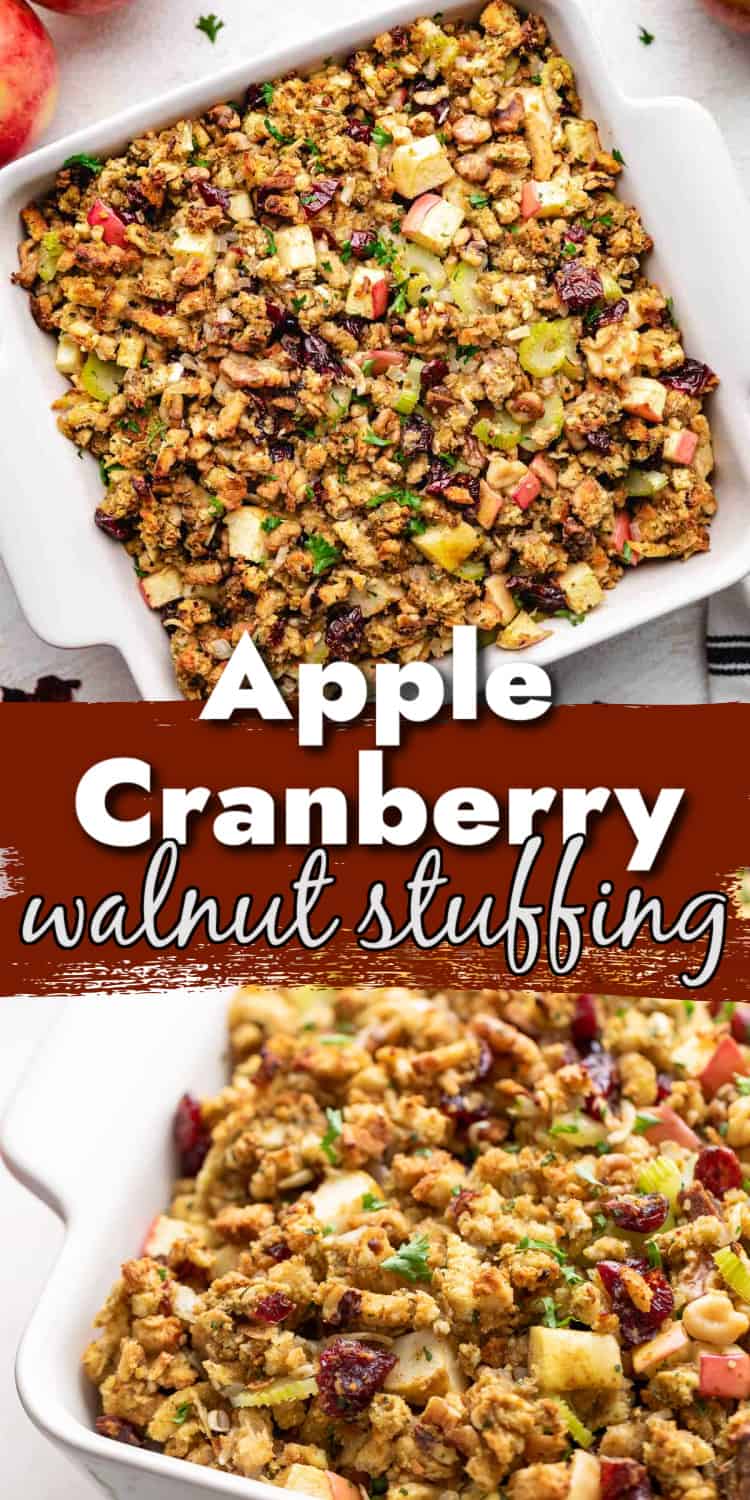 Apple Cranberry Walnut Stuffing