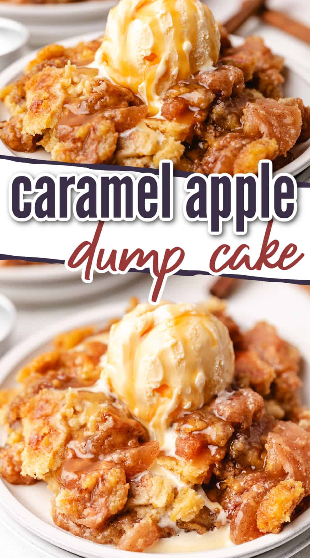 Apple Dump Cake With Caramel Bits