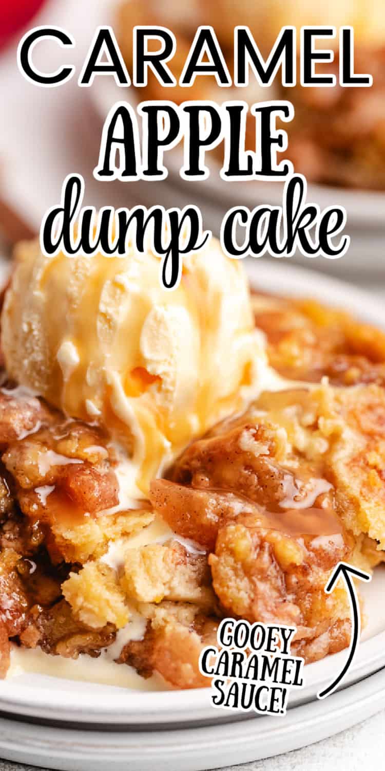 Apple Dump Cake With Caramel Bits