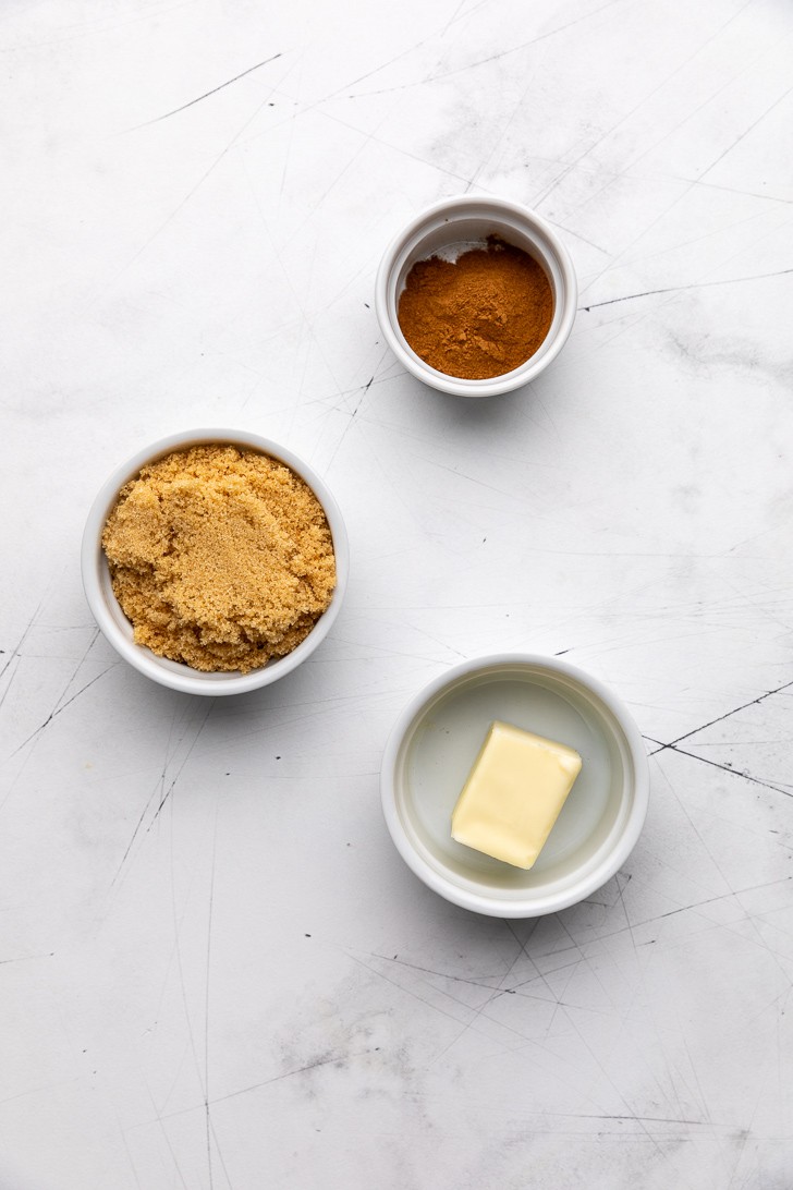 Ingredients used for cinnamon rolls.