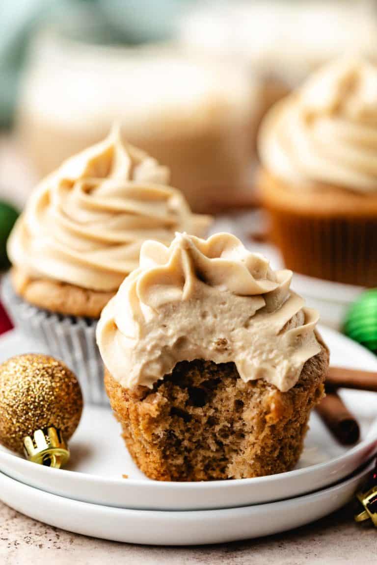 Eggnog Latte Cupcakes