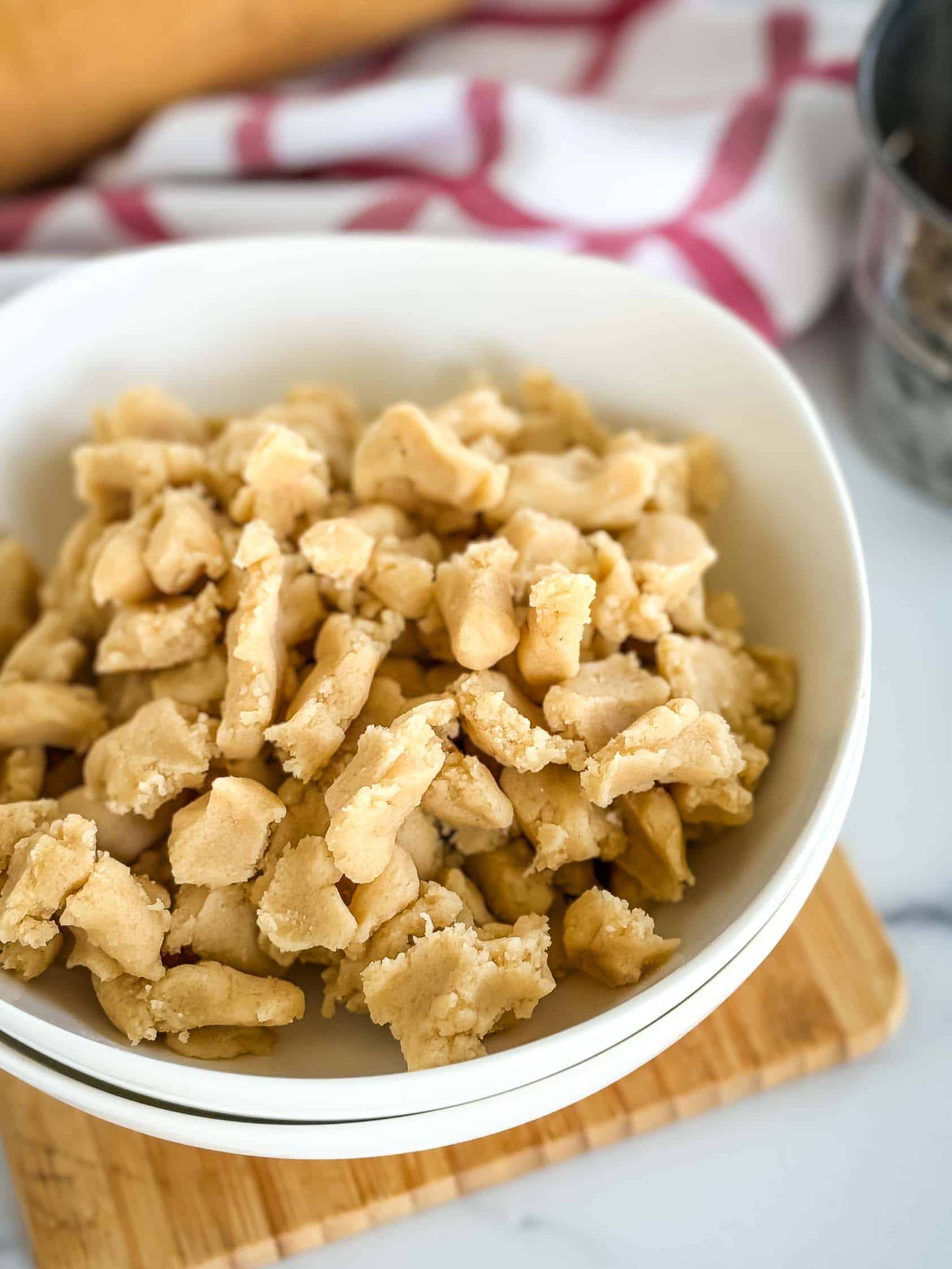 Easy crumb topping in a bowl.