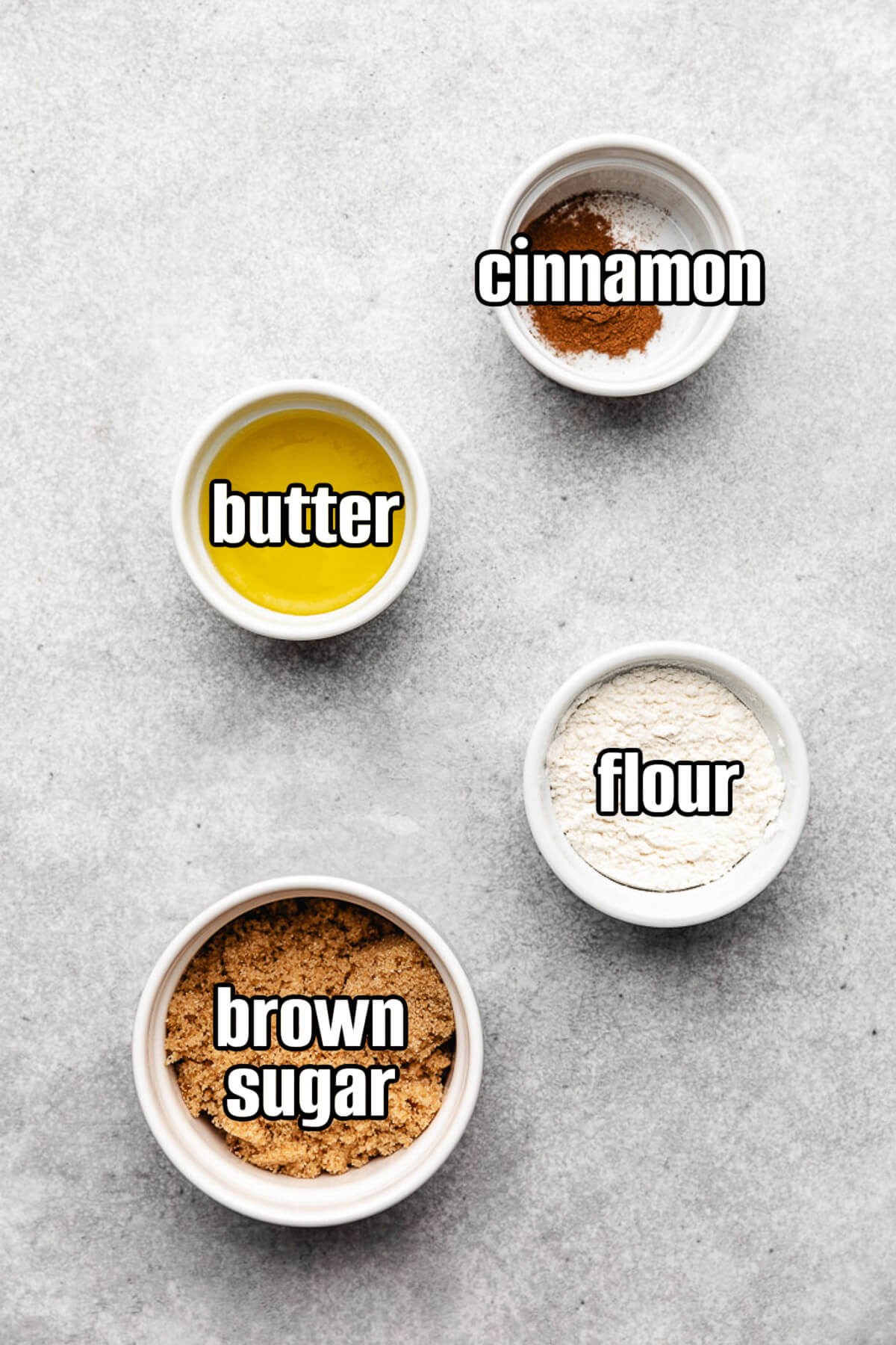 Streusel topping for muffins ingredients.