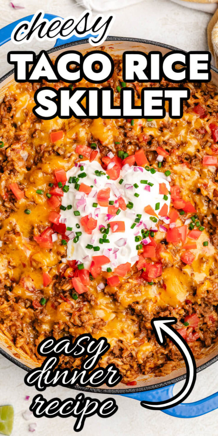 Sour cream and tomatoes on cheesy rice.