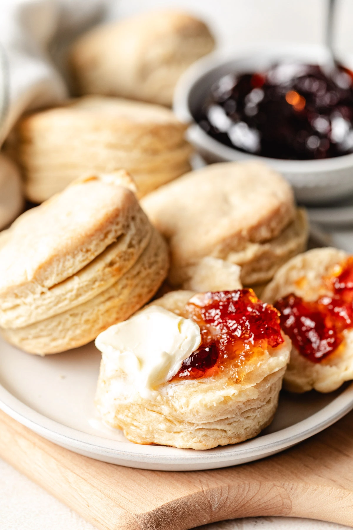 Biscuits on a plate.